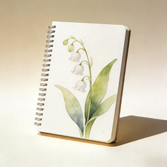 Watercolor Floral Spiral Notebook