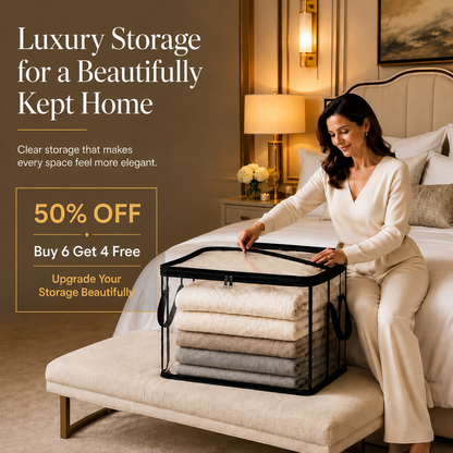 🎁💞LAST DAY 75% OFF ✨📦Sfrcord®Large Heavy-Duty Thick Plastic Clear Storage