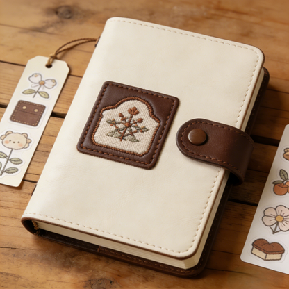 Cute Button-Closure A6 Journal