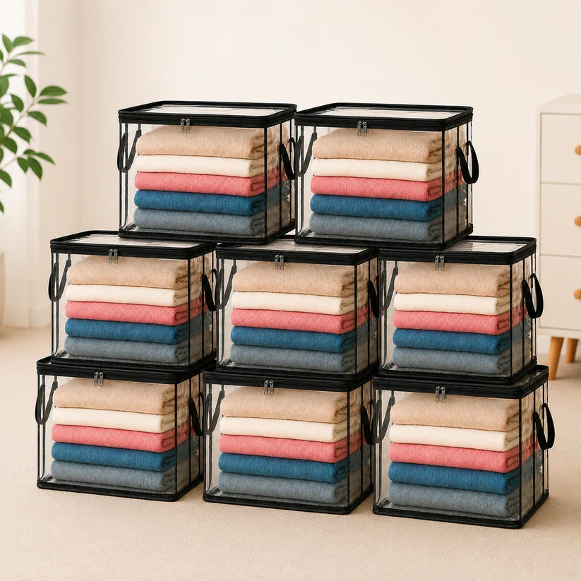 🎁💞LAST DAY 75% OFF ✨📦Sfrcord®Large Heavy-Duty Thick Plastic Clear Storage