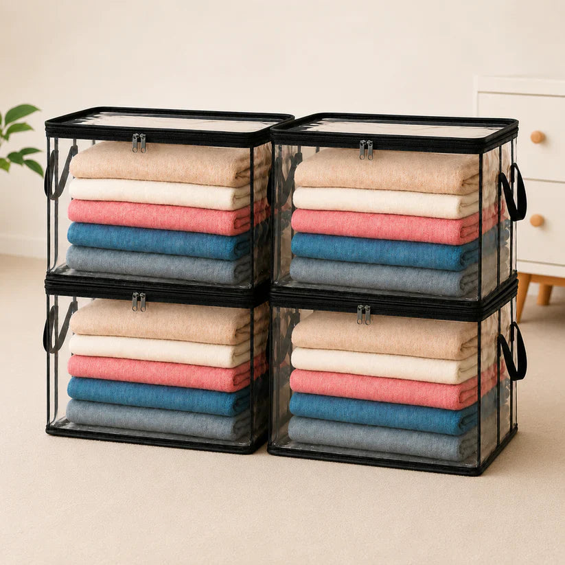 🎁💞LAST DAY 75% OFF ✨📦Sfrcord®Large Heavy-Duty Thick Plastic Clear Storage